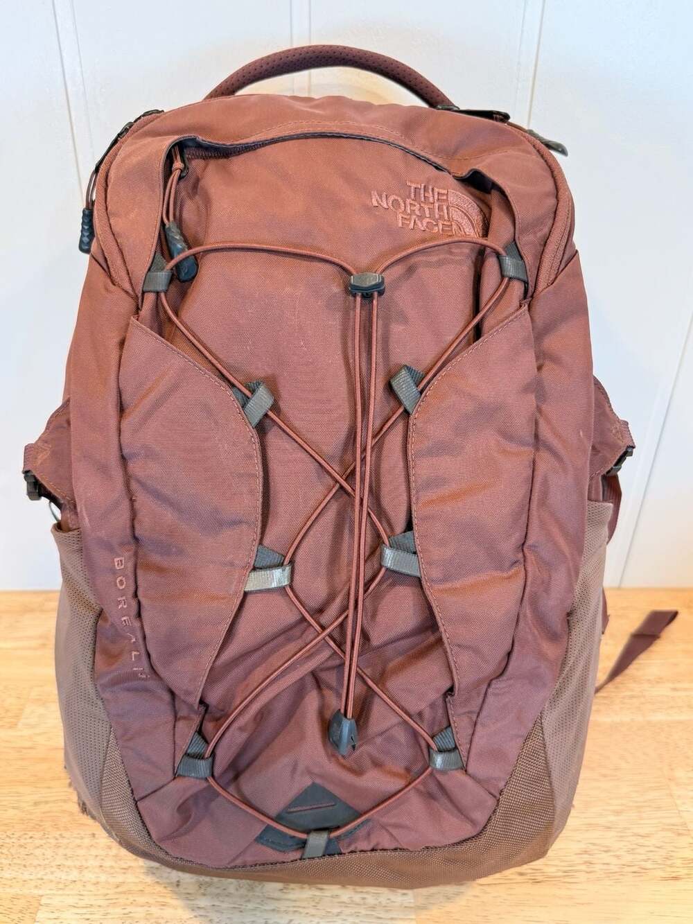 The North Face Borealis Backpack Burgundy Multi Pocket Laptop Slot